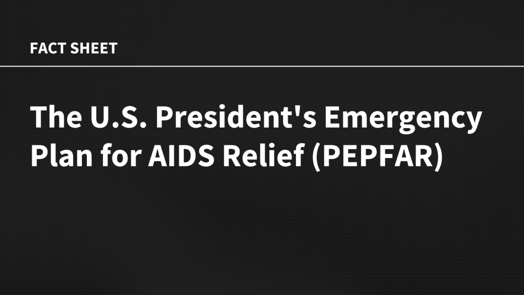 The U.S. President's Emergency Plan for AIDS Relief (PEPFAR)