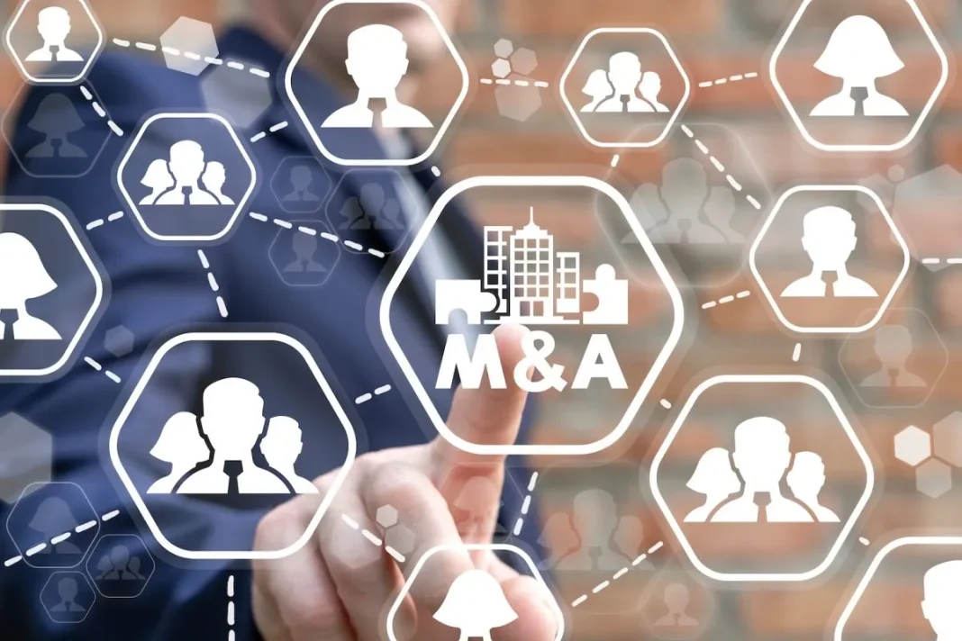 Concept of Companies Mergers and Acquisitions. Merger and Acquisition Business Corporate Cooperate Company. Partnership.